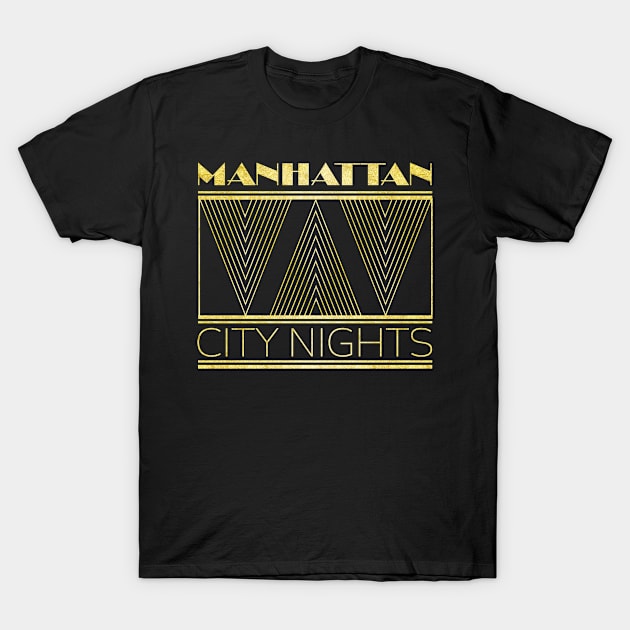 Manhattan Art Deco Chic T-Shirt by AntiqueImages